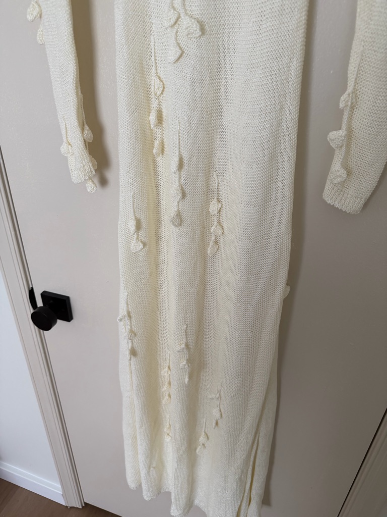 Anna October Emmeline Cream Long Sleeve Maxi Dress Size Xs New! With Tags! — image 5 of 8